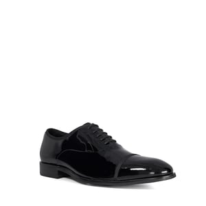 Dune Mens Shuffle Wf - Wide Fit Patent Oxford Toe Cap Shoes