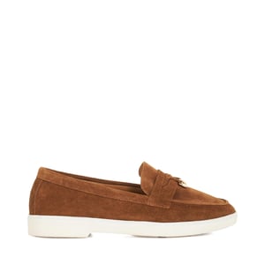 Dune Ladies Grinning - Suede Slip On Loafers