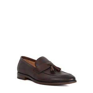 Dune Mens Showman - Leather Textured Tassel Formal Shoes