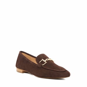 Dune Ladies Grained - Suede Metal Trim Loafers