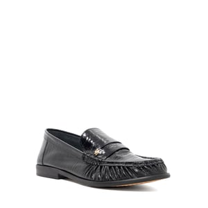 Dune Ladies Grisella - Leather Slip On Ruched Toe Loafers