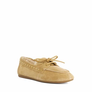 Dune Ladies Gracefull - Studded Faux Fur Lined Moccasins