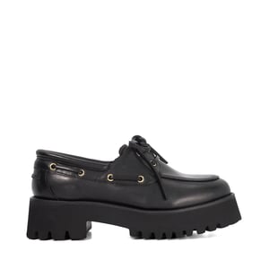 Dune Ladies Griffyn - Leather Round Toe Boat Shoes