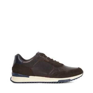 Dune Mens Thornbury - Leather Lace Up Trainers