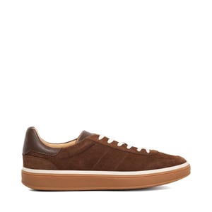 Dune Mens Tony Wf - Wide Fit Suede Lace-Up Trainers