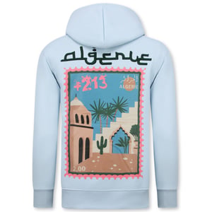Top-Star Oversized hoodie met capuchon algerie print