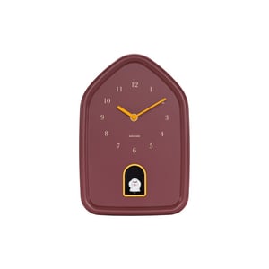 Karlsson wandklok modern doggy bordeaux- Ø29,1cm