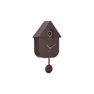 Karlsson wandklok modern cuckoo oro earth brown