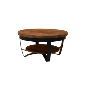 Brix salontafel mark 65x65x33 mangohout