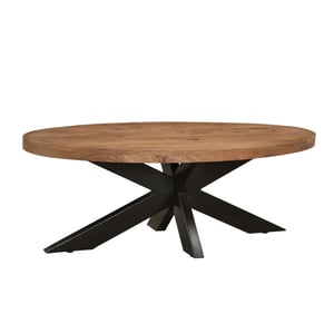 Livingfurn salontafel sturdy ovaal 70x130x45cm mangohout