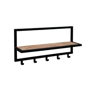 Brix kapstok bono mangohout en gecoat staal 15x70x30