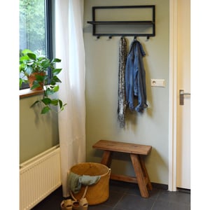 Brix kapstok bono mangohout en gecoat staal 15x70x30