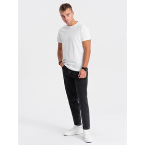 Ombre t-shirt heren wit met bies