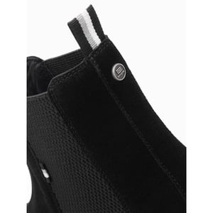 Ombre Italian style heren schoenen zwart suede italia moda