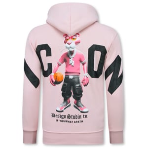 Top-Star Oversized hoodie met capuchon icon panther print
