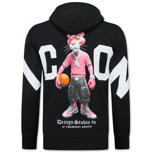 Top-Star Oversized hoodie met capuchon icon panther print
