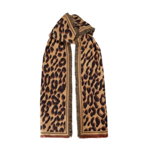 Dune Accessories Leopards - Fringed Leopard Print Scarf
