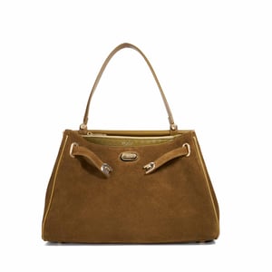 Dune Accessories Dynamic M - Leather Metal Trim Tote Bag
