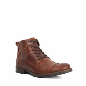Dune Mens Simon - Leather Lace Up Chukka Boots