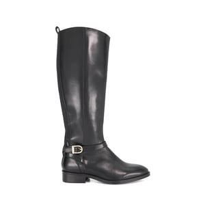 Dune Ladies Talias - Leather Metal Buckle Knee High Boots