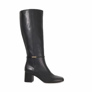 Dune Ladies Sanna - Snaffle Trim Knee High Block Heeled Boots
