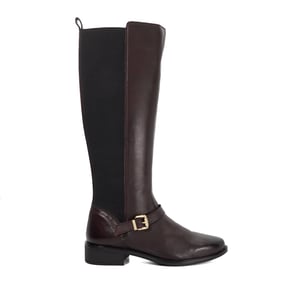 Dune Ladies Toon - Buckle Detail Leather Knee High Boots