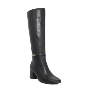 Dune Ladies Wf Sanna - Snaffle Trim Knee Wide Fit Block Heeled Boots
