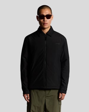 Lyle & Scott gewatteerde jas met kraag - zwart