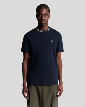Collar Logo Ribbed T-Shirt