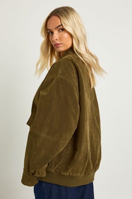 Oversized Faux Suede Jacket