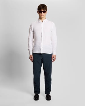 Lyle & Scott Fine Rib Corduroy Trousers - Black