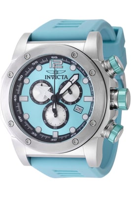 Invicta Sea Hunter 48978 Heren Horloge - Quartz Uurwerk - Roestvrij Staal met blauwe Wijzerplaat - 52mm