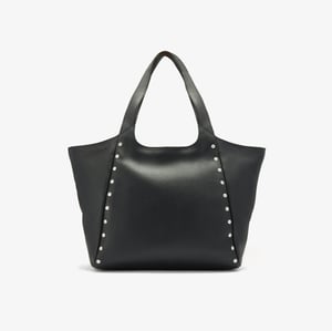 Dress Day Tote Black Leather Bags
