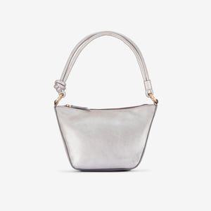 Camille Tie Silver Leather Bags
