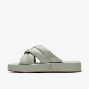 Alda Glide Light Green Lea Sandalen