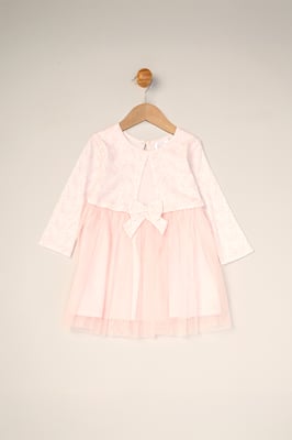 Mock Cardigan Dress for Baby
