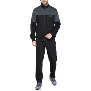 Mens Tracksuit Set Full Zip Sweatshirt Dual Leisure Activewear Open Hem Joggers