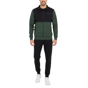 Mens Tracksuit Set Full Zip Sweatshirt Running Gym Joggers Zip Pocket Trousers