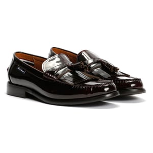 Ben Sherman Buster Leren Heren Rode Instappers