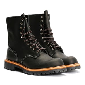Red Wing 8-Inch Logger Oil Leather Men's Black Boots