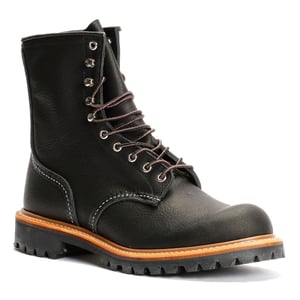 Red Wing 8-Inch Logger Oil Leather Men's Black Boots