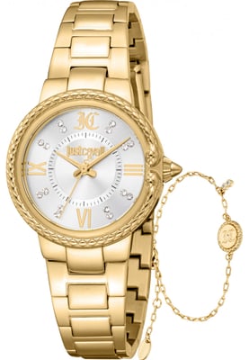Just Cavalli JC1L378M0045 Ladies Primavera Snake Watch and Bracelet Gift Set