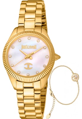 Just Cavalli JC1L267M0055 Ladies Pacentro Watch and Bracelet Gift Set