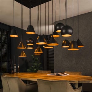 Hoyz hanglamp 18l xxl metalen kap artic