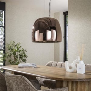 Hoyz hanglamp 1l drift xl glass copper color glas