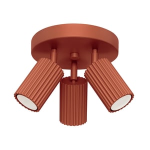 Bright Home Plafondlamp karbon minimalistisch 3 lichtpunten rode oker