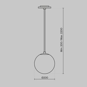 Technical Maytoni hanglamp luna en wit Ø20