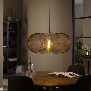 Hoyz Hoyz hanglamp copper twist nikkel industrieel 70x70x150
