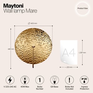 Maytoni wandlamp mare - Ø40