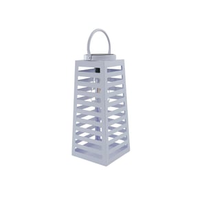 House Vitamin Lamp- lantern solar metal lila 14x32,5cm